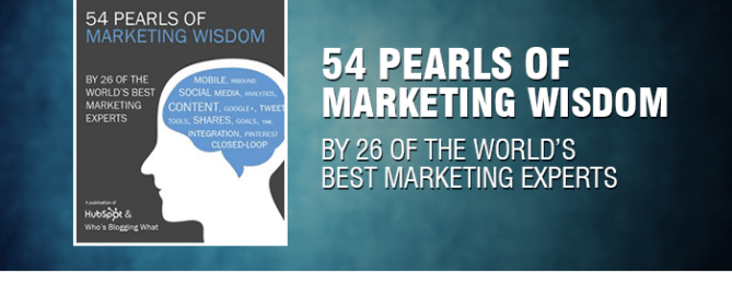 pearls of marketing wisdom, pearls of marketing wisdom